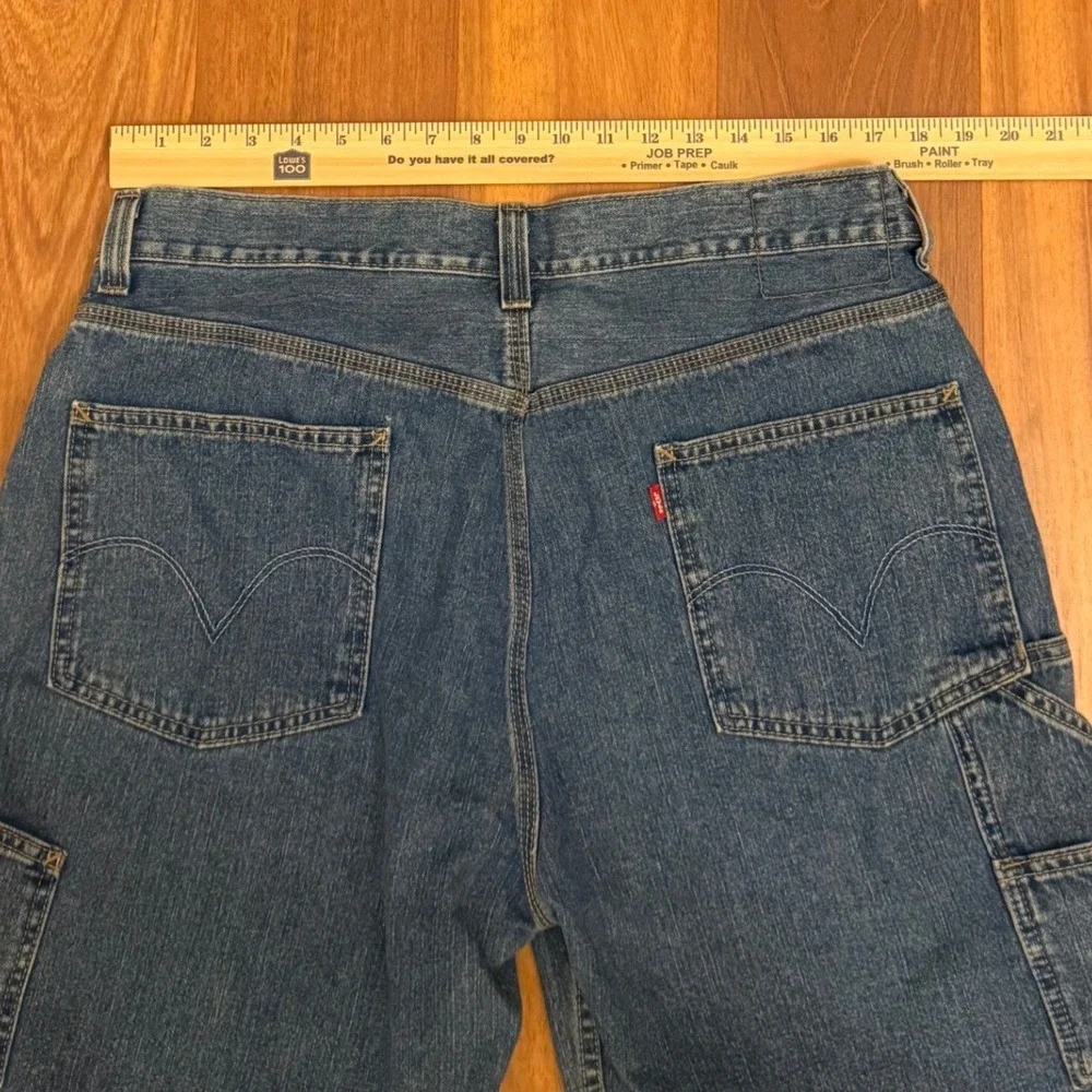 2000s Y2K Levi's Baggy Carpenter Denim Jean Shorts Size W 36